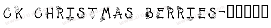 CK Christmas Berries字体转换